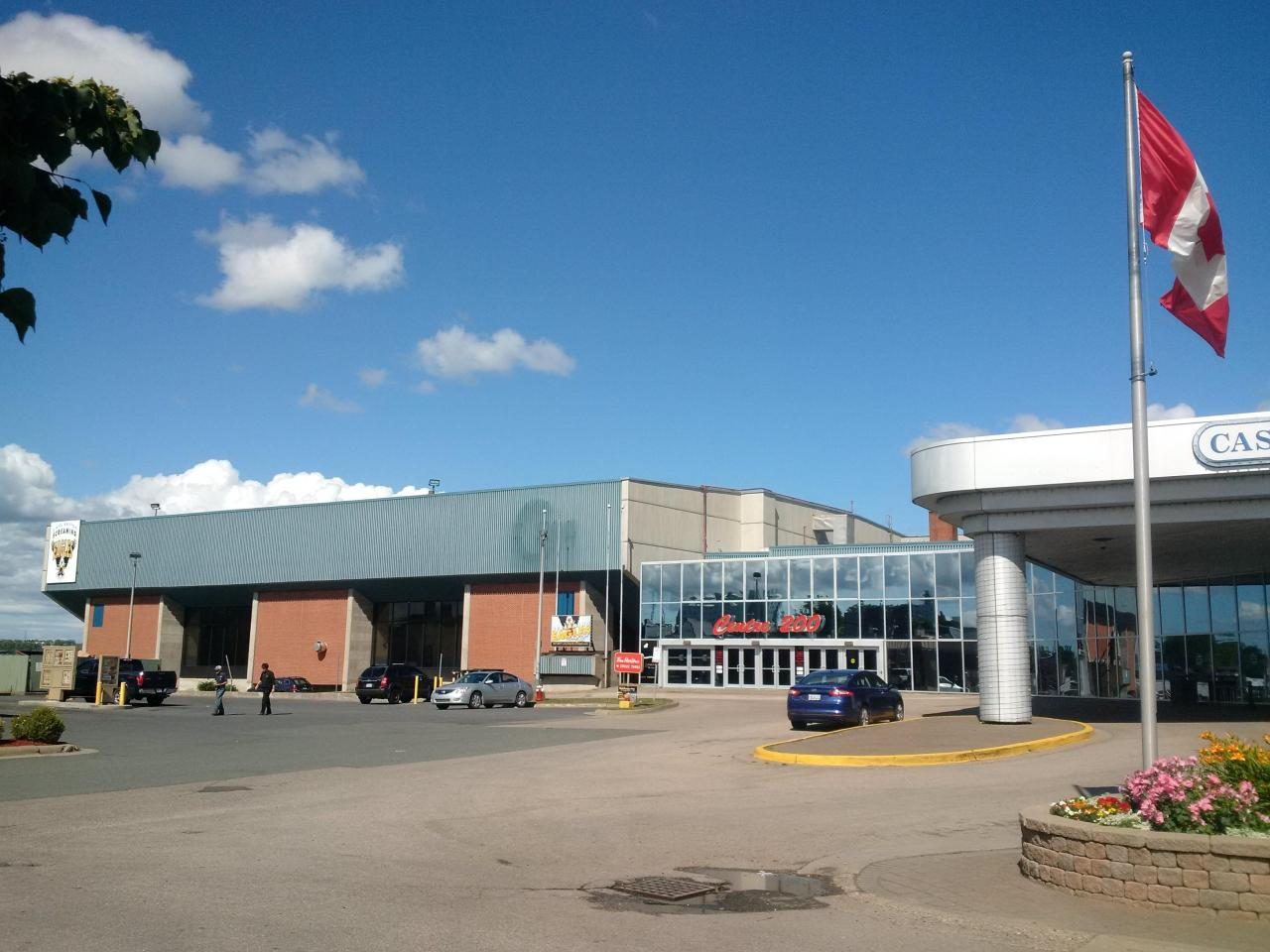 Exterior entrance of Centre 200 in Sydney, Nova Scotia.