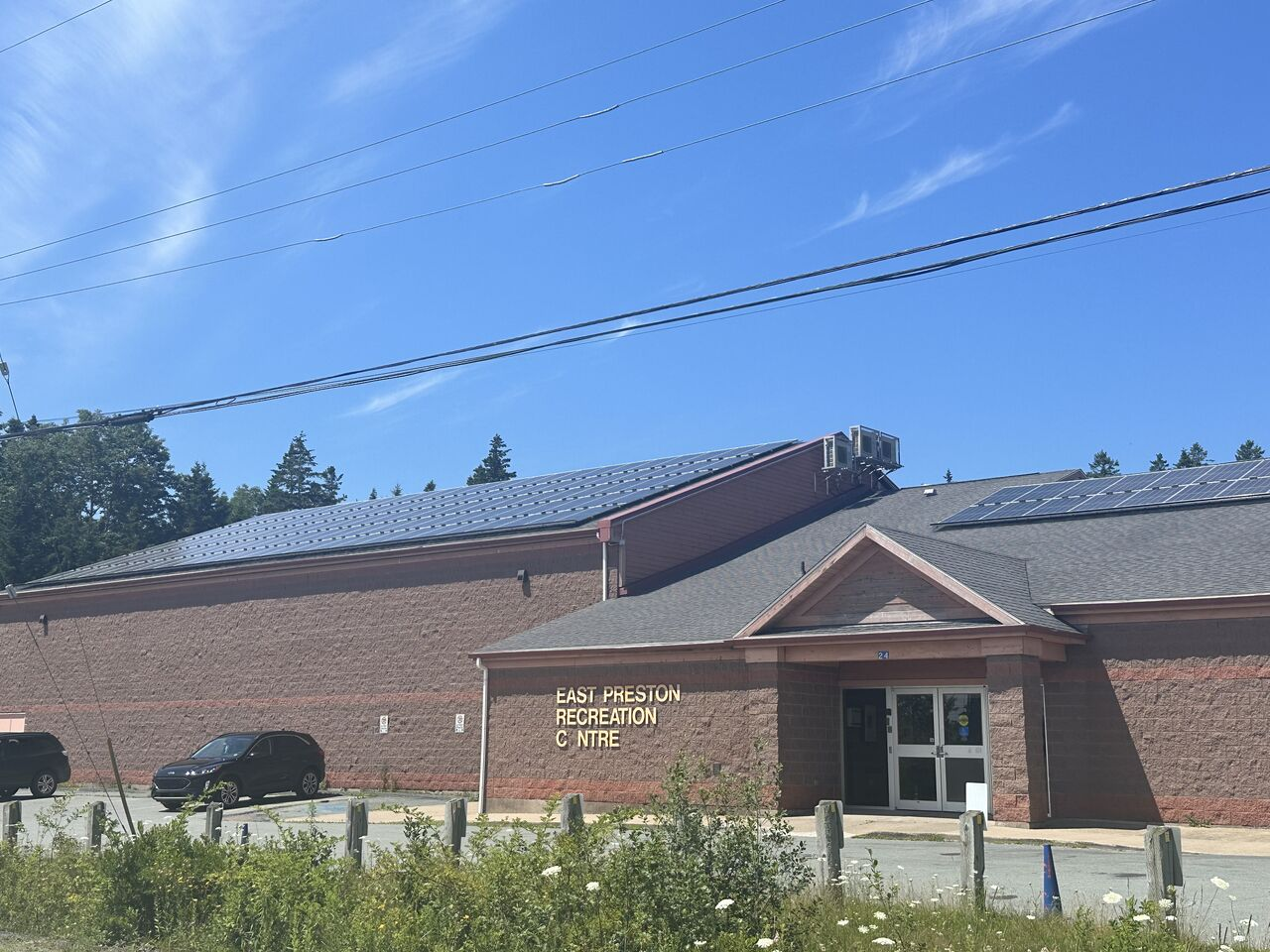 Solar panels installed on East Preston Recreation Centre.